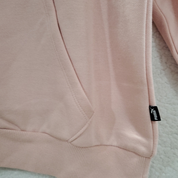 PUMA Women's XLarge Pink Fleece Lined Embroidered Logo Pullover Hoodie. - Picture 3 of 10